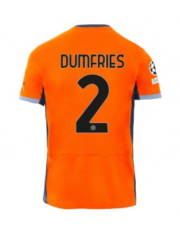 Inter Milan Denzel Dumfries #2 Ausweichtrikot 2023-24 Kurzarm